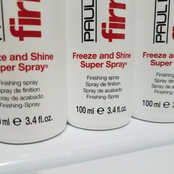 Lot Of 4 Paul Mitchell Freeze & Shine Spray 3.4oz - Picture 2 of 2